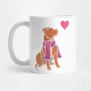 Watercolour Pit Bull Mug